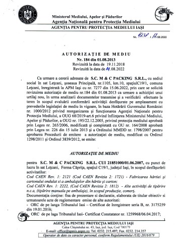 Autorizatie De Mediu