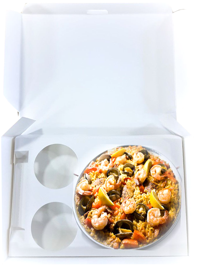 Cutie Paella cu separator interior 36x24x6 cm Albe