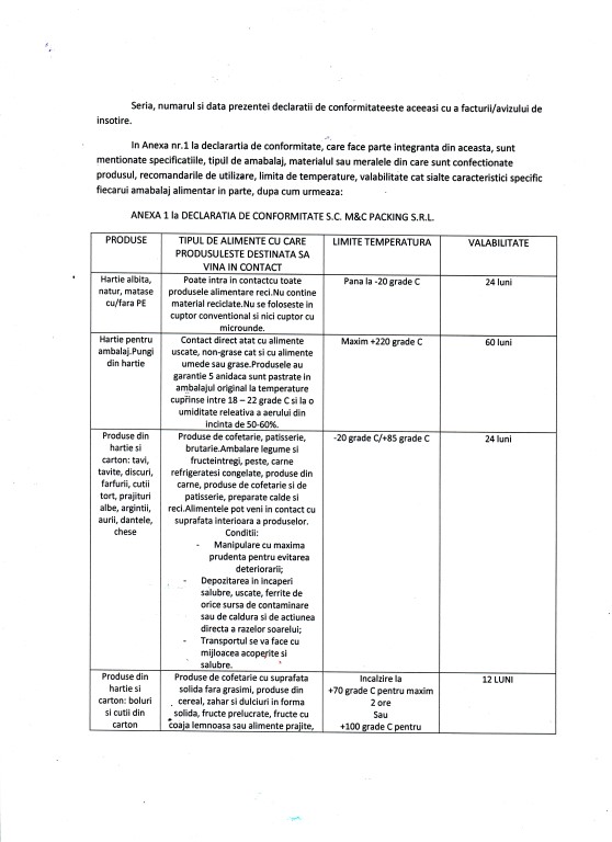 Anexa Declaratie de Conformitate pag1