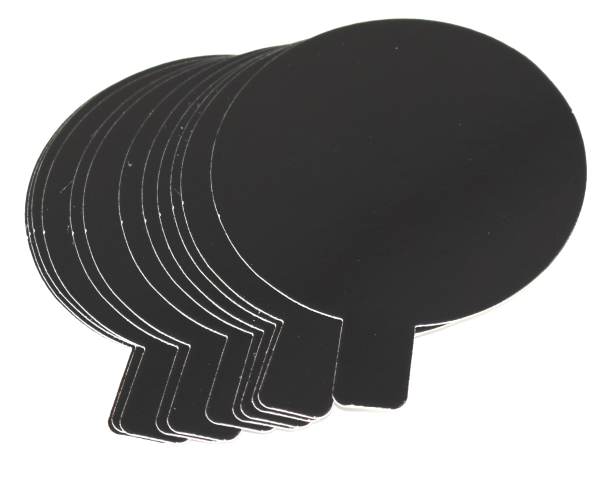 Disc Negru cu maner D8 cm (carton subtire)