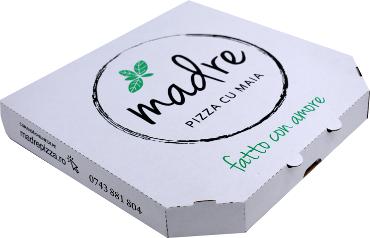 Cutie Pizza D32 Personalizata la 2 culori