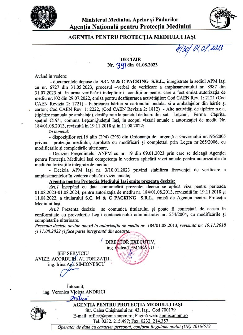 VIZA MEDIU 2023