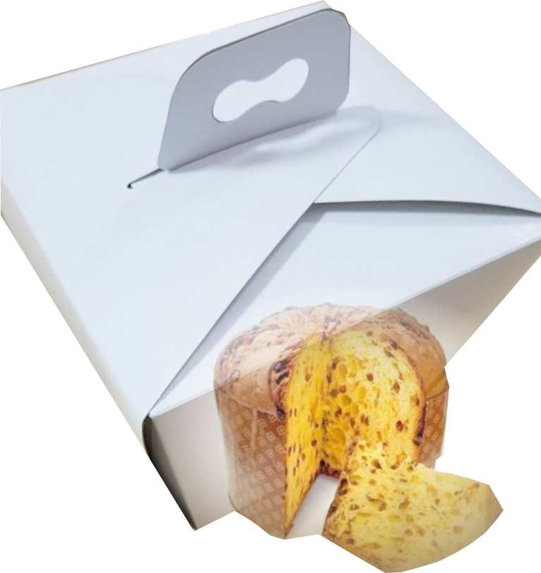 Cutii Panettone (16x16)x(20x20)x21 CM Albe 